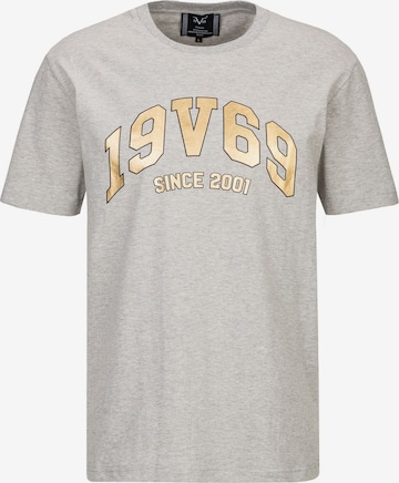 T-Shirt 'Tadeo' 19V69 ITALIA en gris : devant