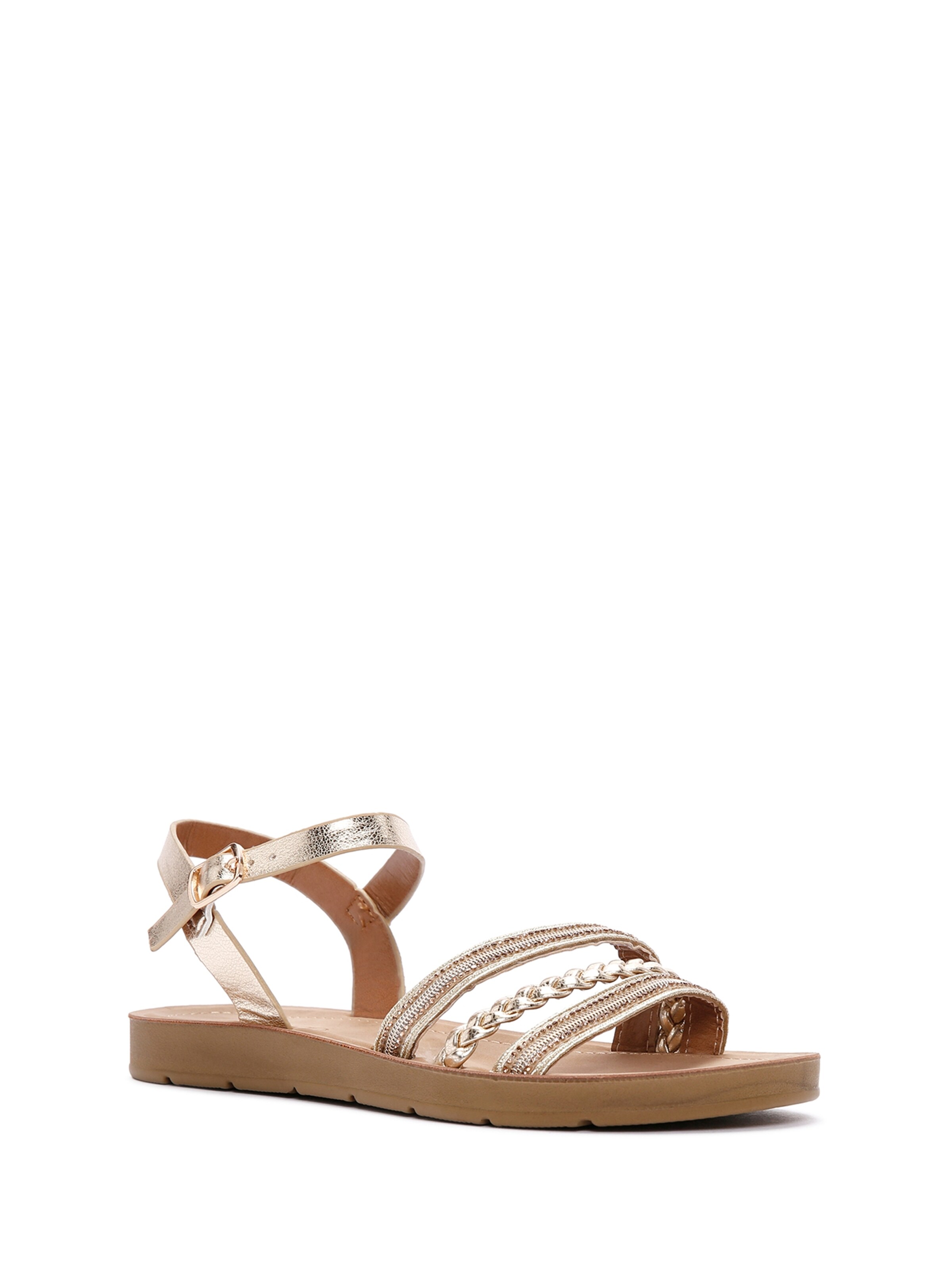 Derimod Sandale in Gold: Vorderseite