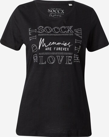 Maglietta 'Memory Lane' di Soccx in nero: frontale