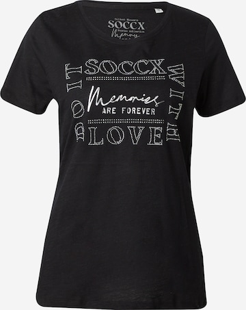 Soccx T-Shirt 'Memory Lane' in Schwarz: predná strana