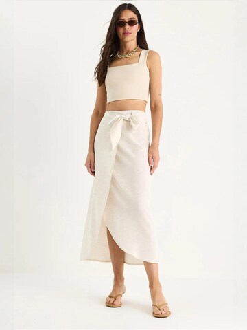 Bianco Lucci Rok in Beige: voorkant