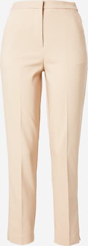 Regular Pantalon à plis OVS en beige : devant