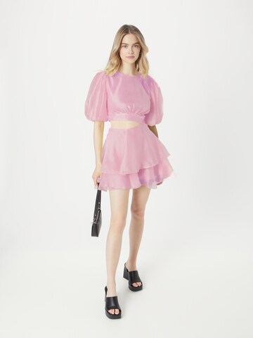 Bardot Kleid 'Enya Organza' in Pink