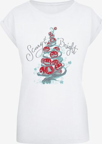 ABSOLUTE CULT Shirt 'The Nightmare Before Christmas - Scary And Bright' in White: front