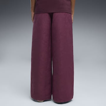 PUMA Wide Leg Sporthose in Rot