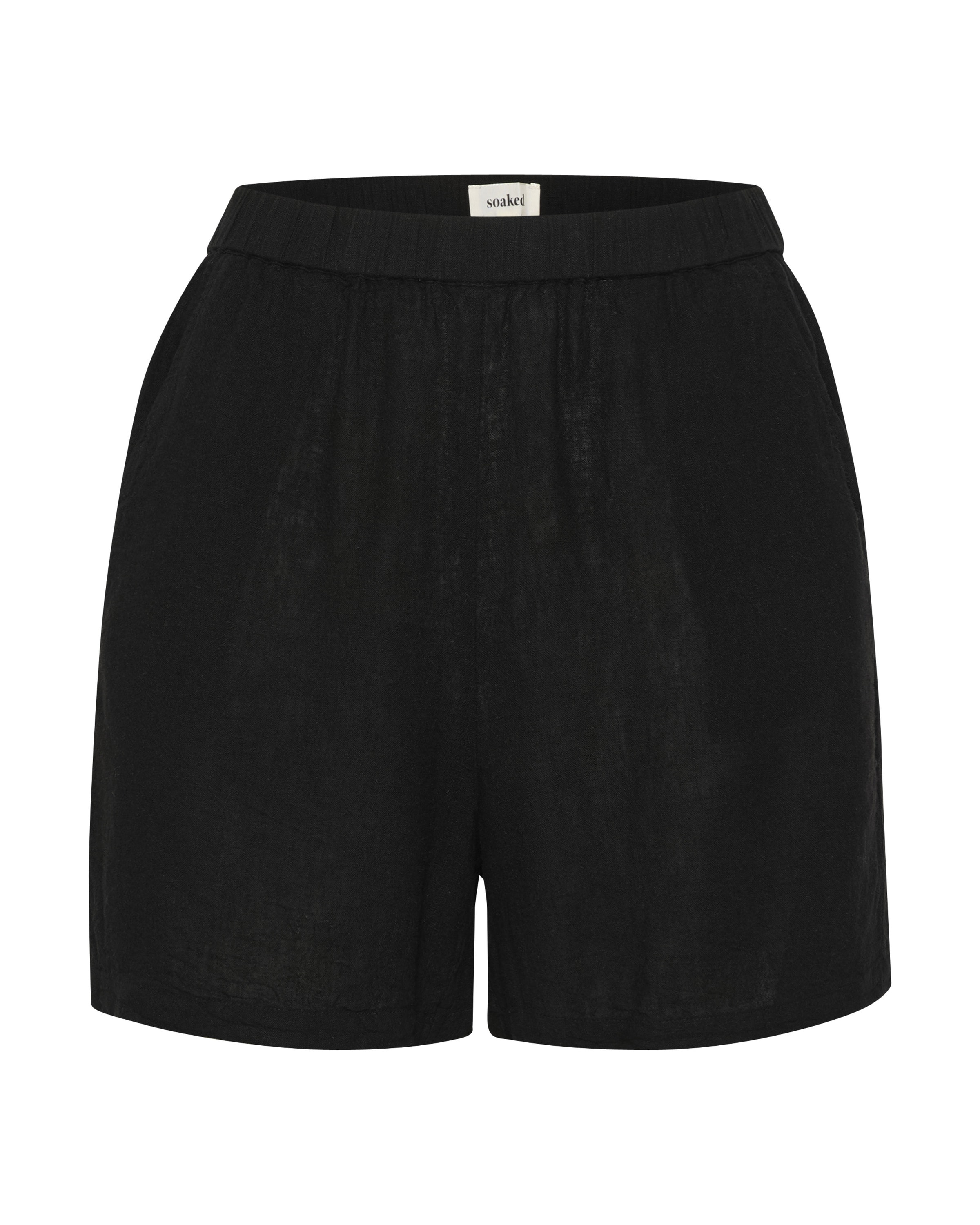 Largi Pantaloni 'Belira' de la SOAKED IN LUXURY pe negru: față