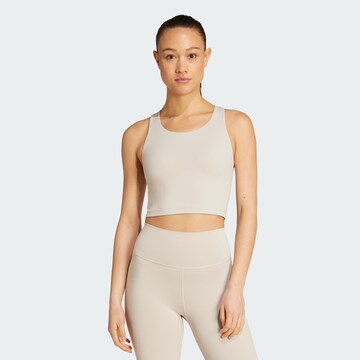 ADIDAS PERFORMANCE Bralette Sports bra 'All Me' in Beige: front