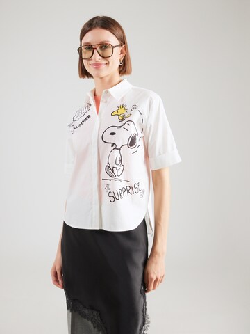 PRINCESS GOES HOLLYWOOD Blouse 'Snoopy' in Wit: voorkant