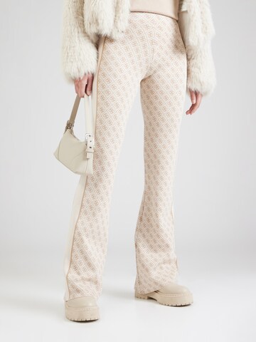 GUESS - Acampanado Pantalón 'LISE' en beige: frente