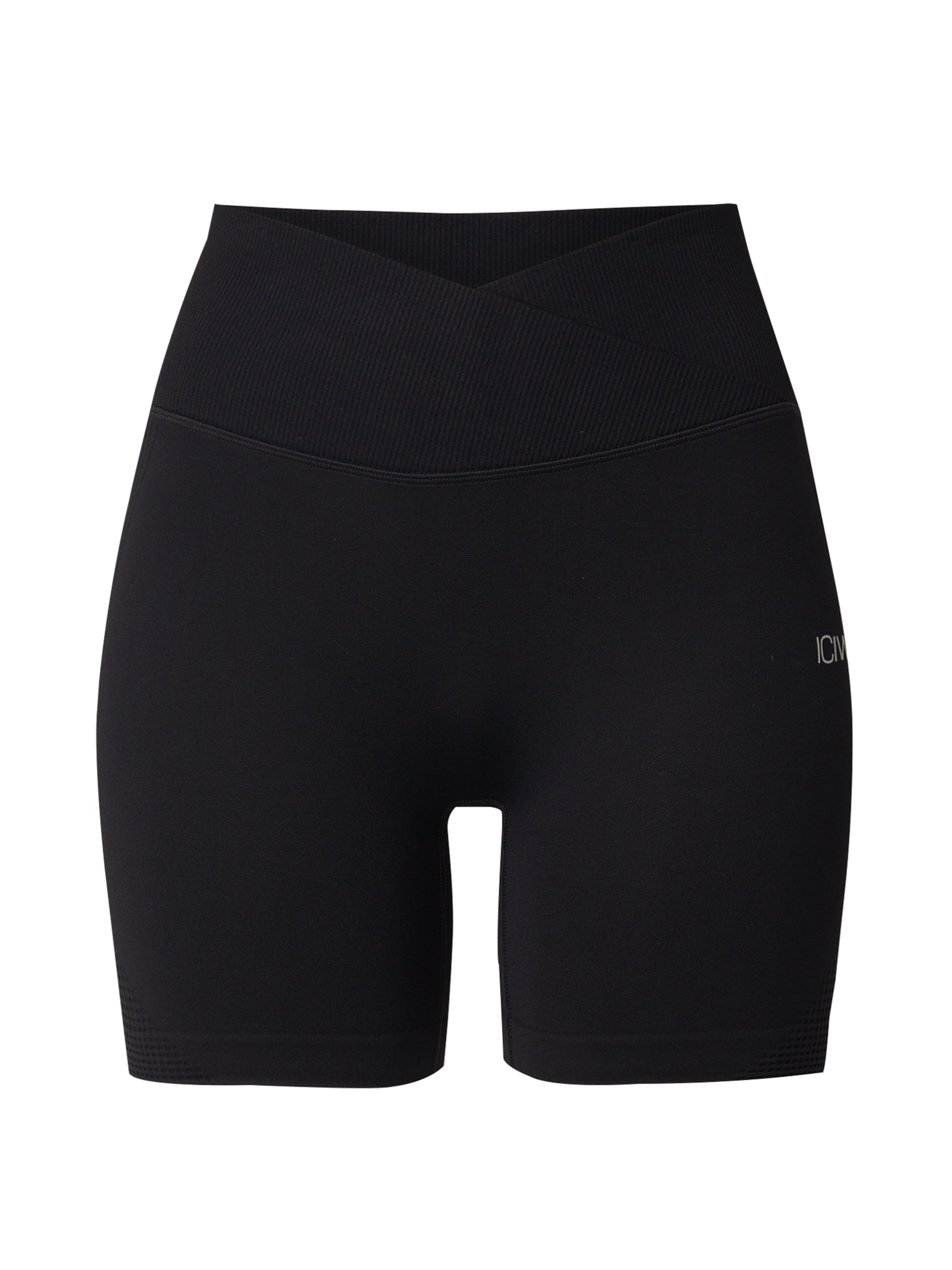 ICANIWILL Skinny Sports trousers 'Ignite' in Black: front