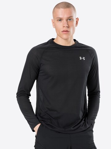 UNDER ARMOUR Performance Shirt 'Streaker' in Black: front