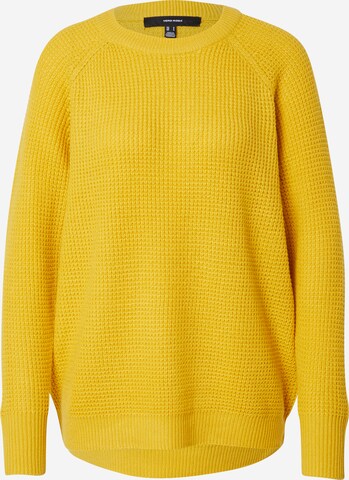 VERO MODA Sweater 'NEW LEANNA' in Yellow: front