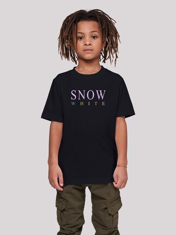 T-Shirt 'Snow White' F4NT4STIC en noir : devant