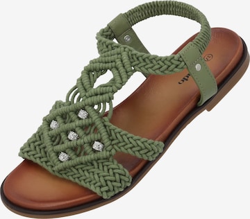 Palado Sandaal 'Fathana' in Groen: voorkant