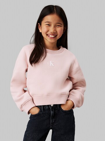 Calvin Klein Jeans Sweatshirt in Pink: front