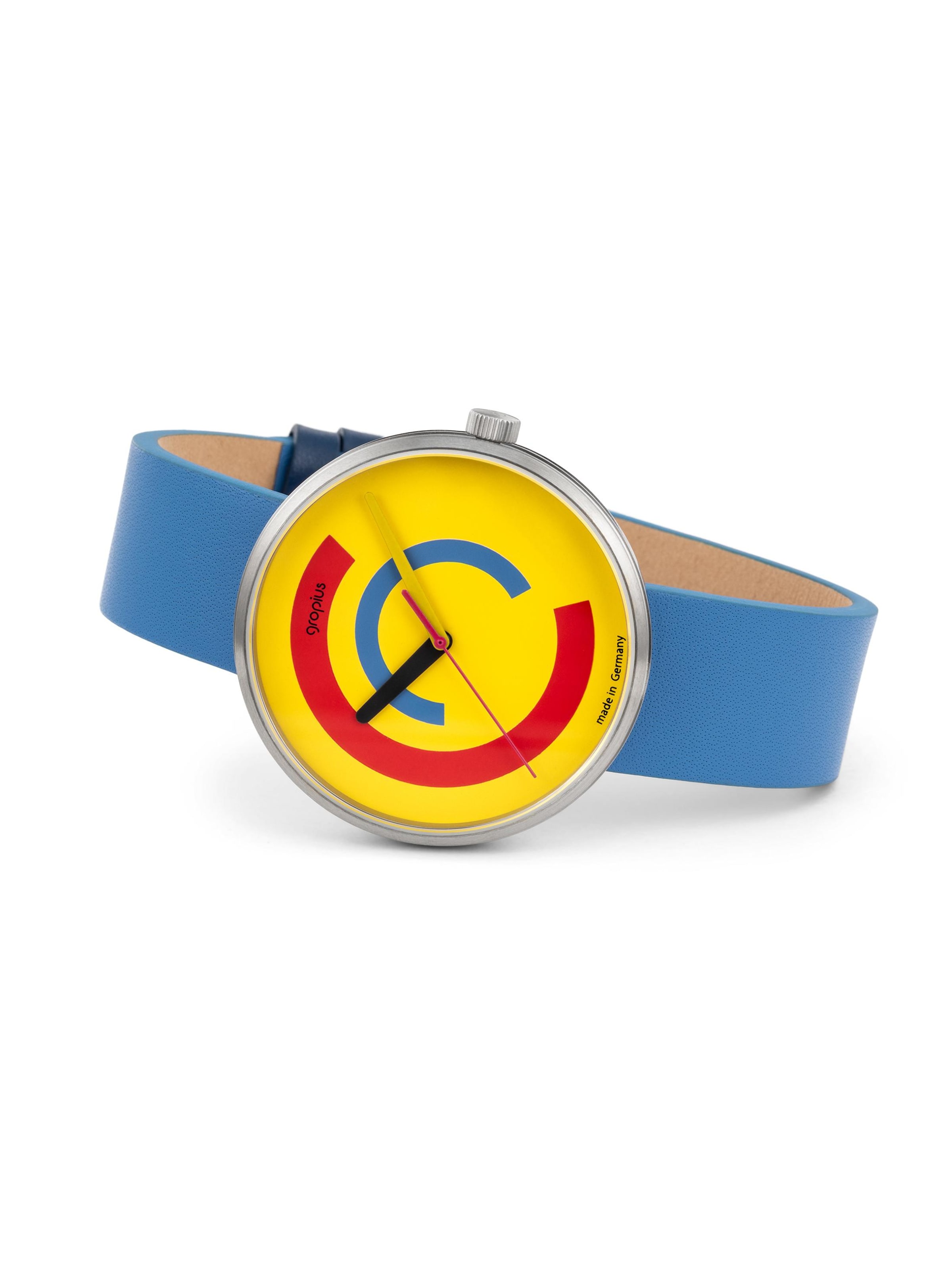 WALTER GROPIUS Analog Watch 'CENTUM' in Yellow