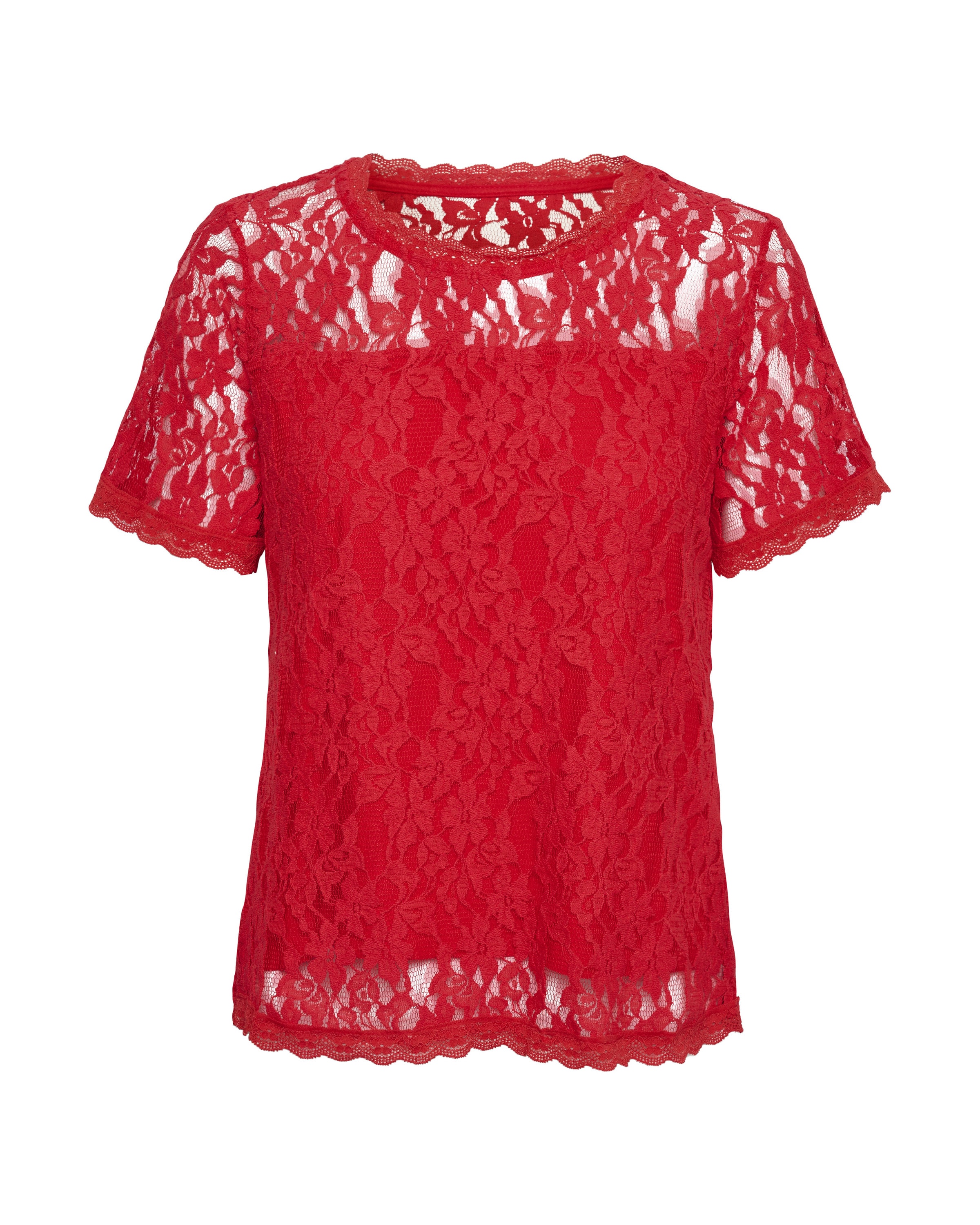 Cream Blus 'Kit' i röd: framsida