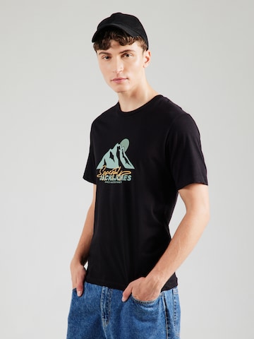 Maglietta 'JJSUN' di JACK & JONES in nero: frontale