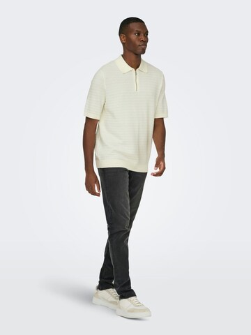 Pullover 'ONSMenu' di Only & Sons in bianco