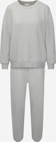 SEIDENSTICKER Sweatsuit 'Cozy' in Grey: front