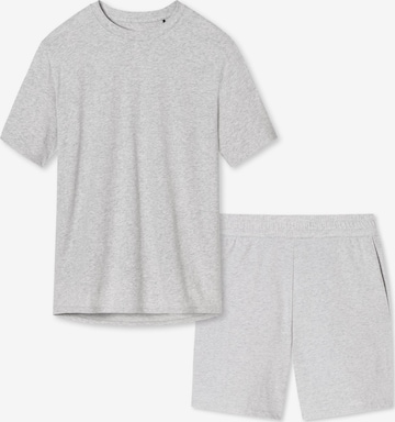 SCHIESSER Pajama 'Organic Cotton' in Grey: front
