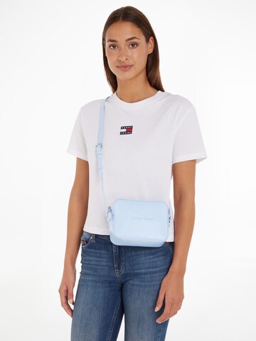 Tommy Jeans Schoudertas in Blauw: voorkant