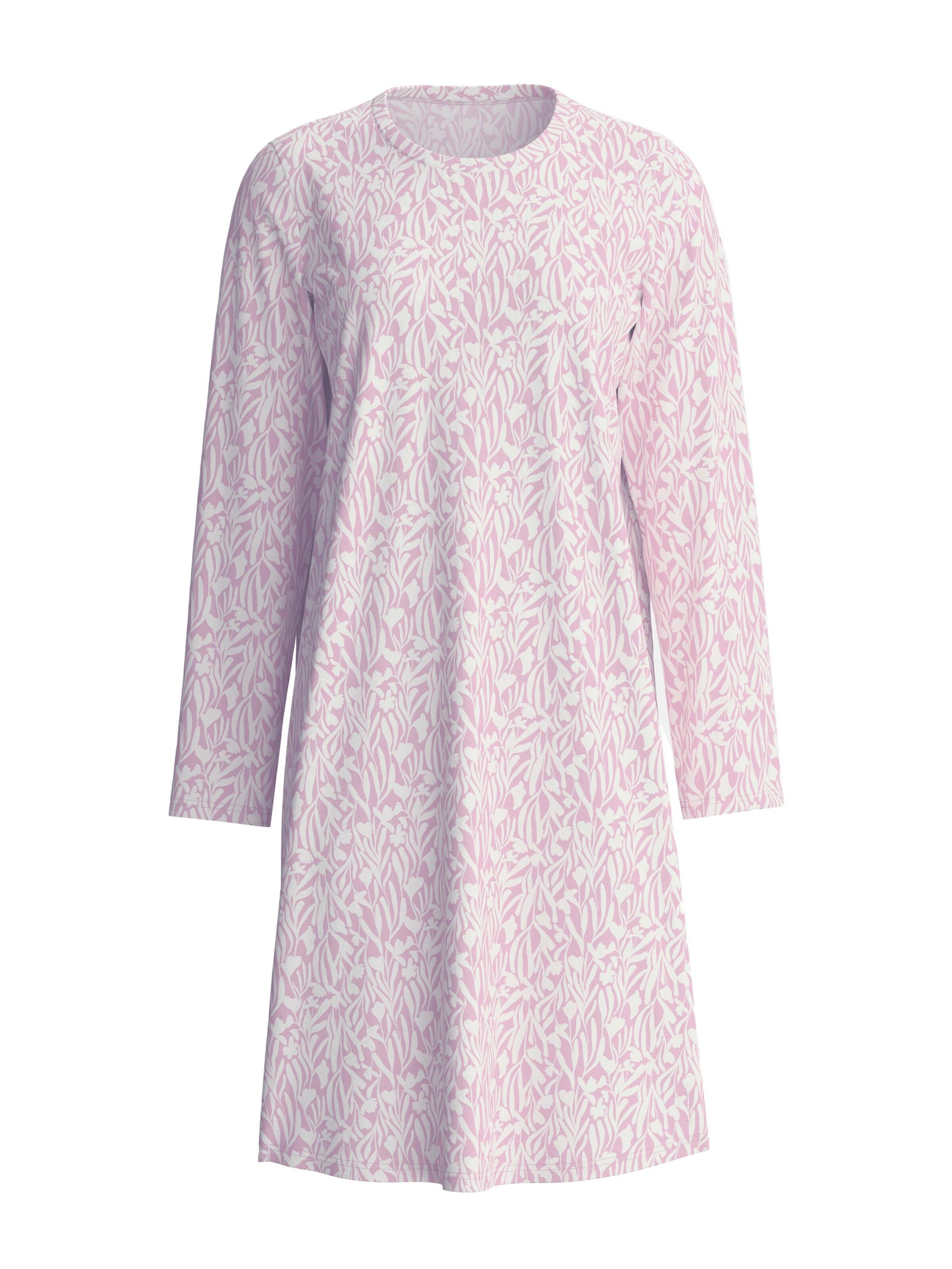 Camicia da notte 'Blooming Nights' di CALIDA in lilla: frontale
