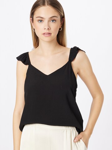 ABOUT YOU Top 'Donia' in Black: front