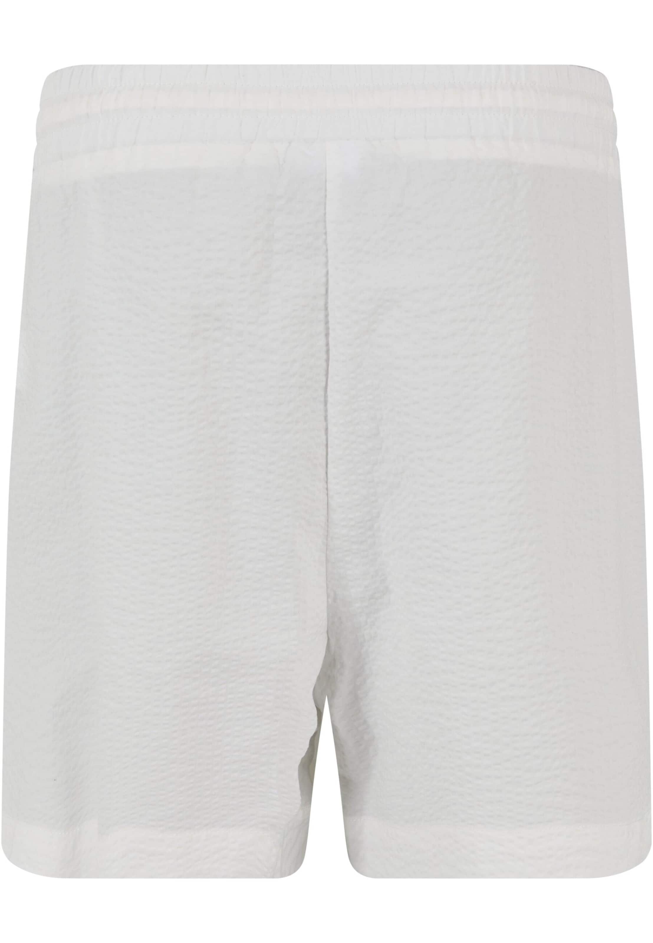 Urban Classics Обычный Штаны 'Seersucker' в Белый