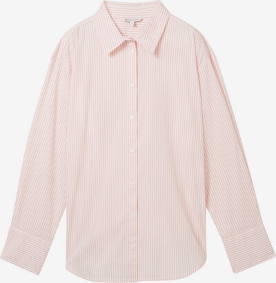 TOM TAILOR DENIM Bluse in rosé / weiß, Produktansicht