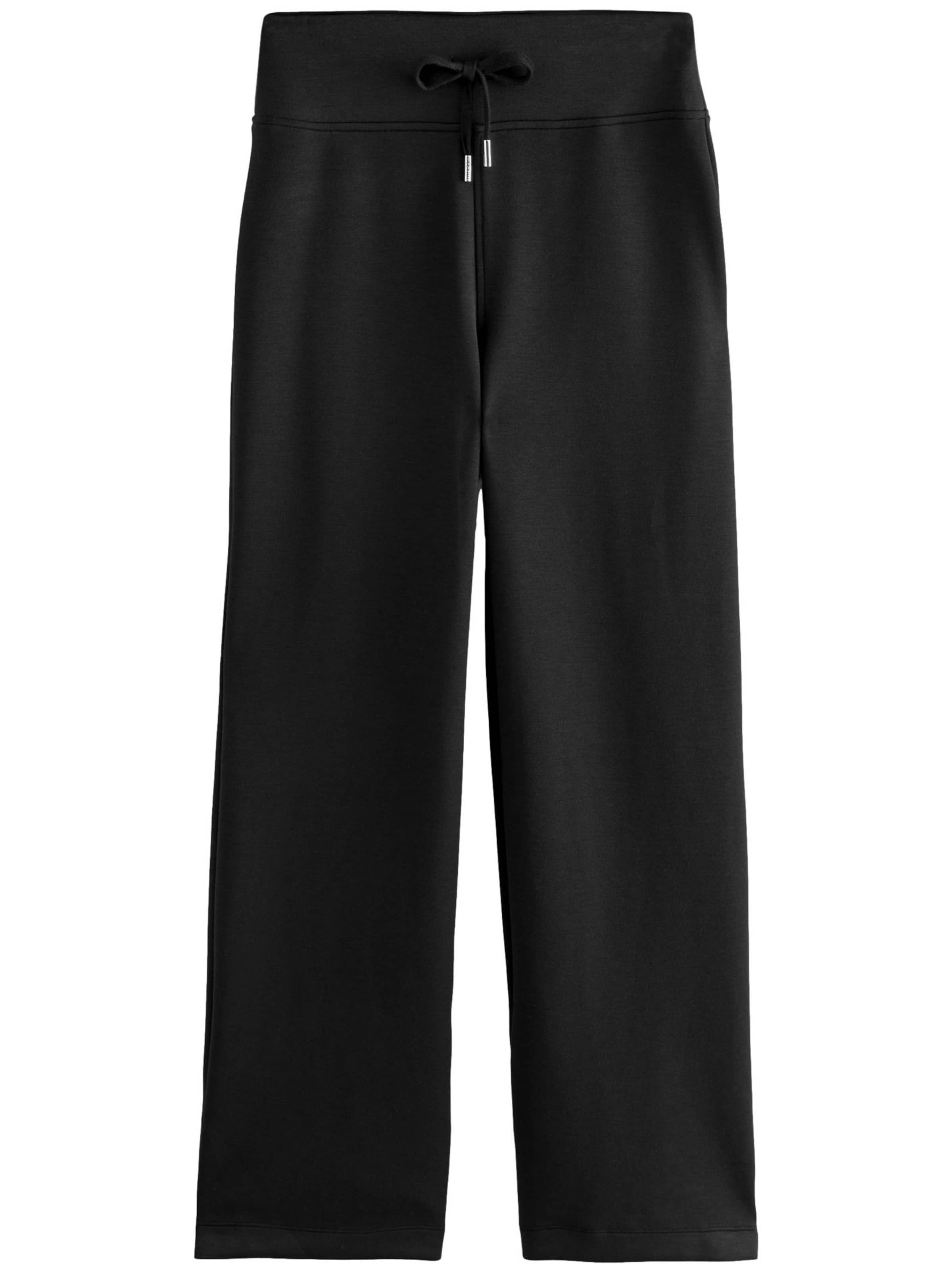 Next Wide Leg Hose in Schwarz: Vorderseite