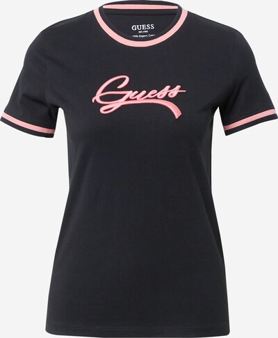 GUESS T-Shirt 'CAMILA' in hellpink / schwarz, Produktansicht