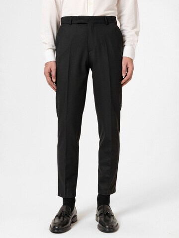 Antioch Regular Trousers with creases 'Luka' in Black: front