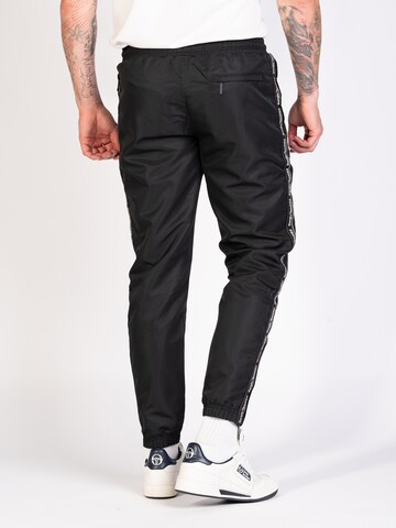 Sergio Tacchini Tapered Hose 'Midday' in Schwarz