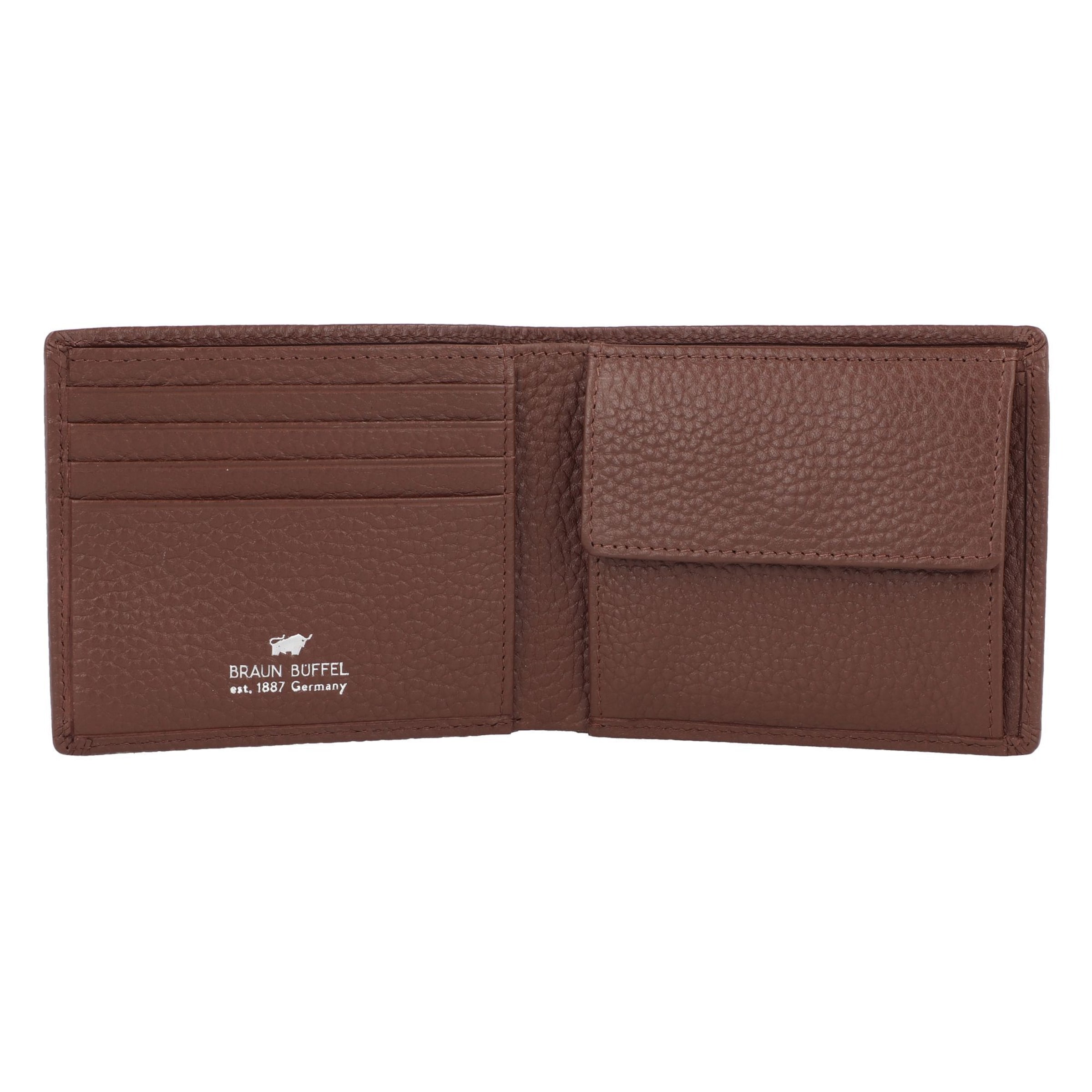 Braun Büffel Wallet 'Theo' in Brown