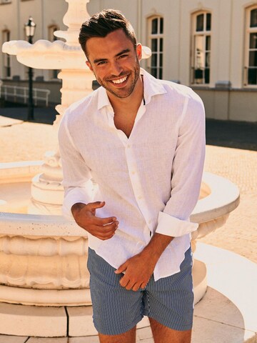 Suitable Comfort fit Button Up Shirt in White