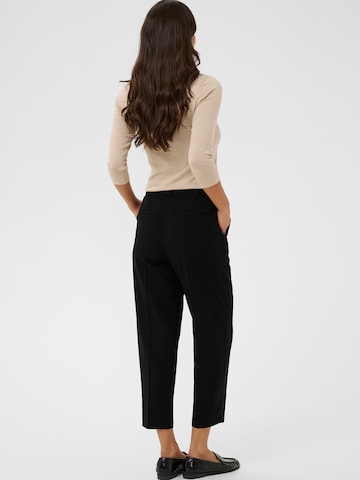 Effilé Pantalon à plis 'Heather' Kaffe en noir