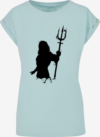 T-shirt 'Aquaman - Mono Silhouette' ABSOLUTE CULT en bleu : devant