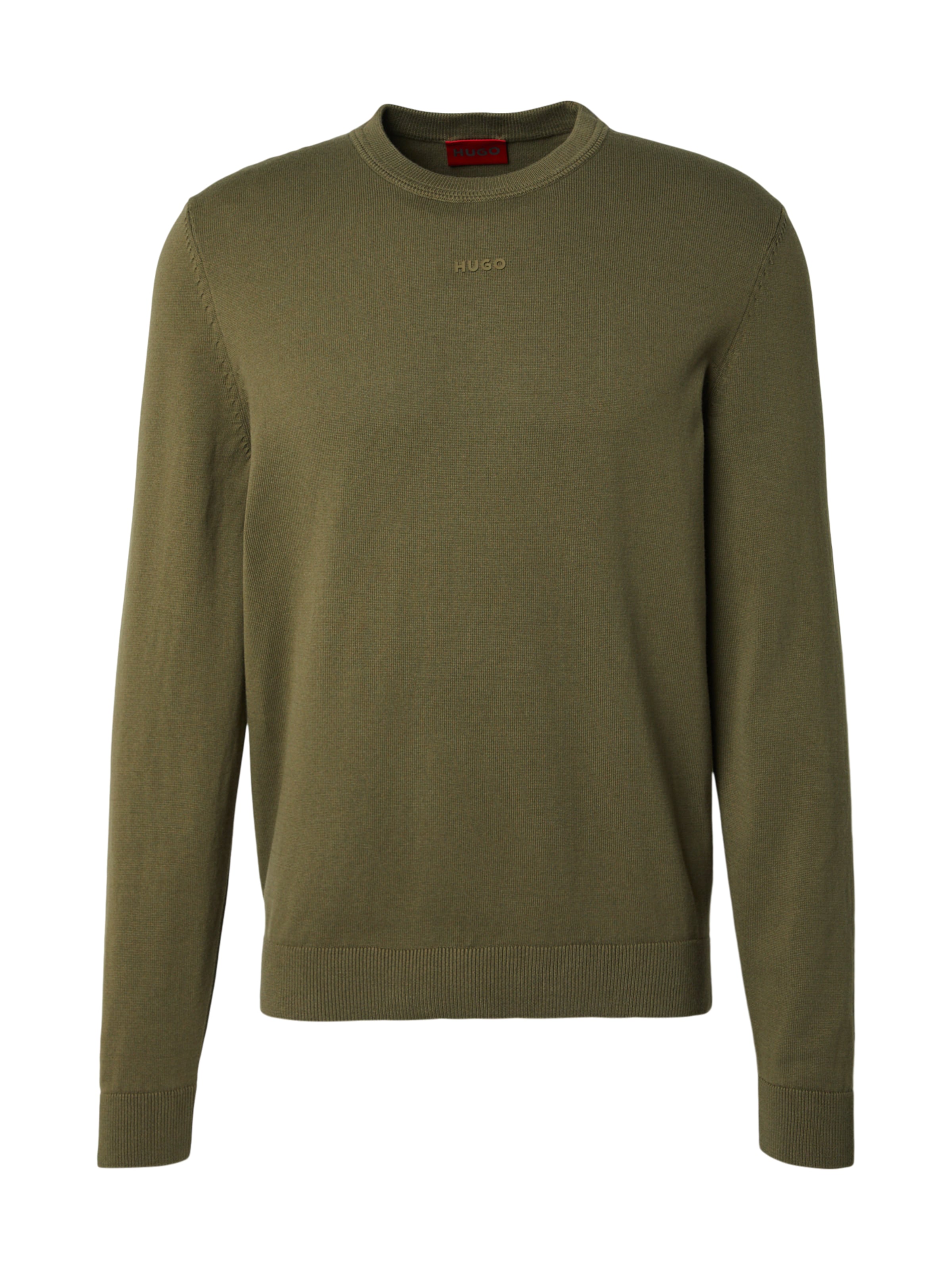 HUGO Pull-over 'San Cassius-C2' en S en olive, Vue avec produit