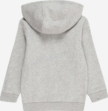 ADIDAS SPORTSWEAR Athletic Zip-Up Hoodie 'Essentials 3-Stripes Zip ' in Grey