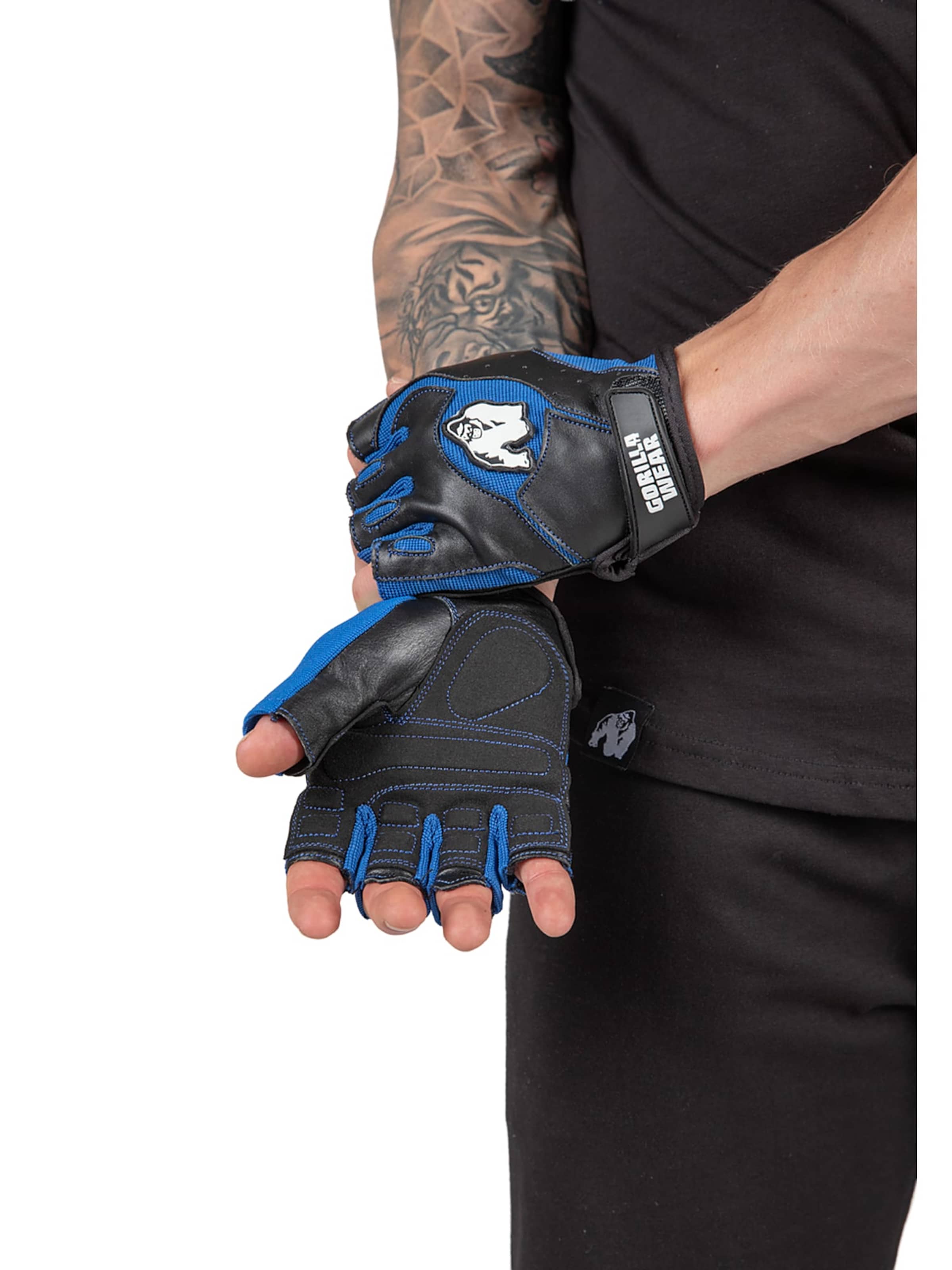 Gants de sport 'Mitchell' Gorilla Wear en bleu : devant
