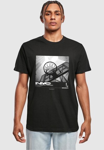 T-Shirt 'NYC Ballin ' Mister Tee en noir : devant