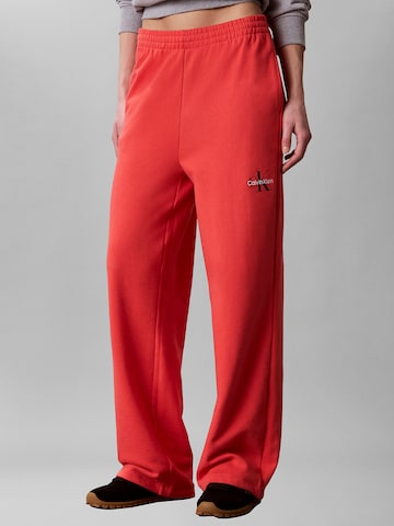Calvin Klein Wide Leg Hose in Pink: Vorderseite