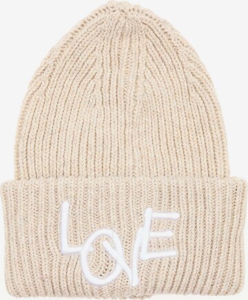 Zwillingsherz Beanie 'Karina' in Beige