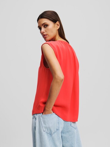 Camicia da donna di Karl Lagerfeld in rosso