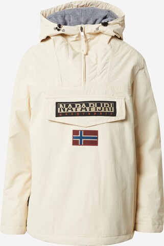 Veste mi-saison 'RAINFOREST' NAPAPIJRI en beige : devant