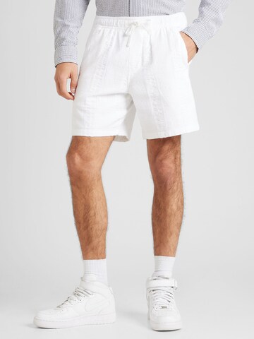 Regular Pantalon HOLLISTER en blanc : devant