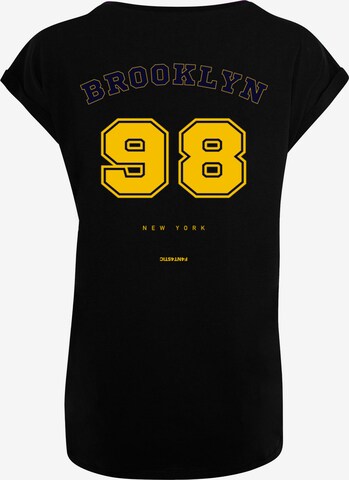 F4NT4STIC Shirt 'Brooklyn 98 NY' in Zwart: voorkant