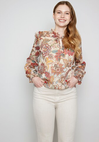 ZABAIONE Bluse in Beige: Vorderseite