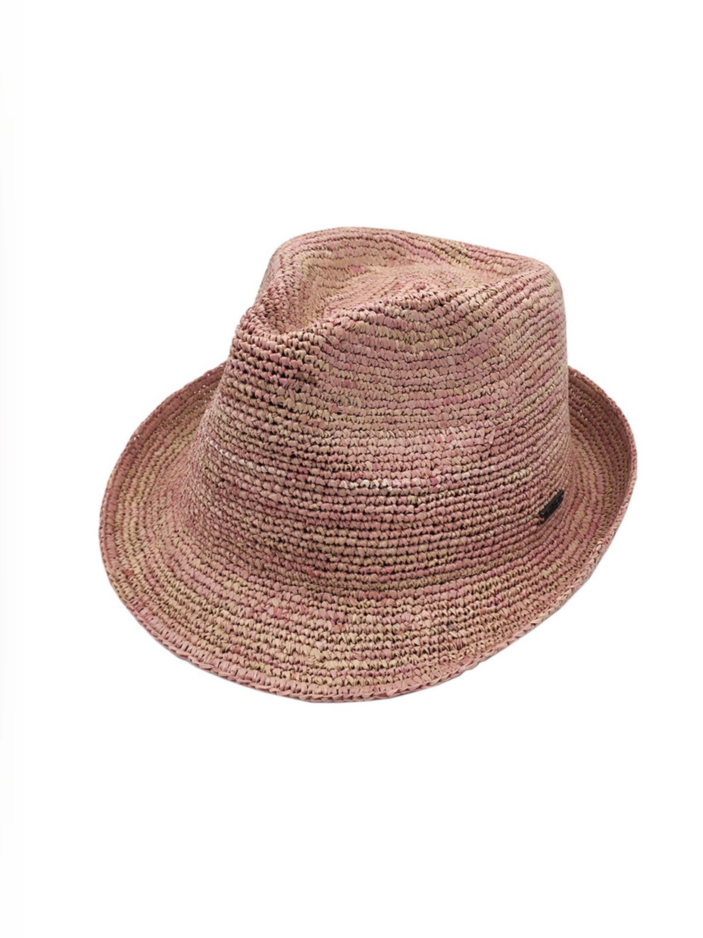 CAPO Hat 'Trilby' in Pink: front